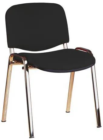 Konferenčná stolička Manutan Expert ISO Chrom, čierna