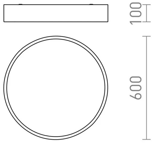 RED - Design Rendl - R13333 - LED Stropné svietidlo MEZZO LED/60W/230V čierna