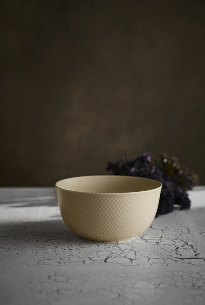 Servírovacia misa Rhombe Earth 22 cm béžová