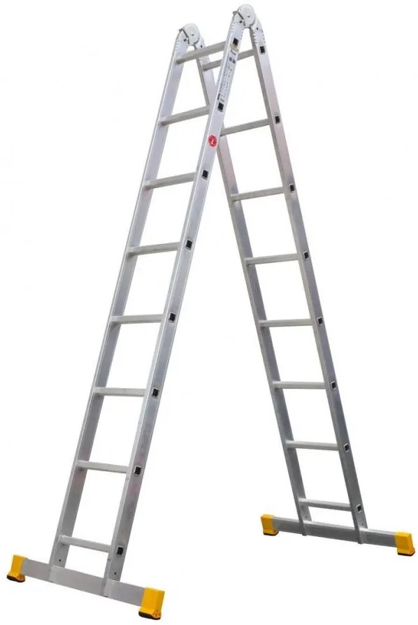 ALVE Rebrík hliníkový dvojdielny kĺbový 4206 PROFI PLUS FORTE