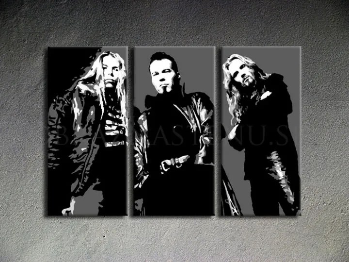 Ručne maľovaný POP Art obraz Apocalyptica | rôzne rozmery