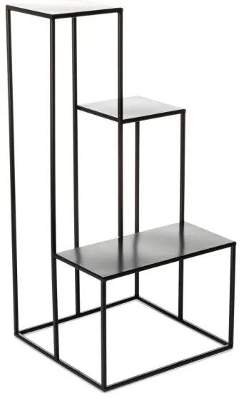 Stojan na kvety KASKADA 85x40 cm čierna