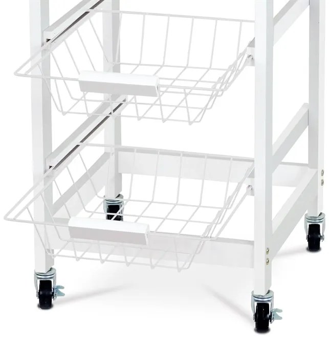BONTEC Regál, mdf, biela, DR-043 Farba: Biela