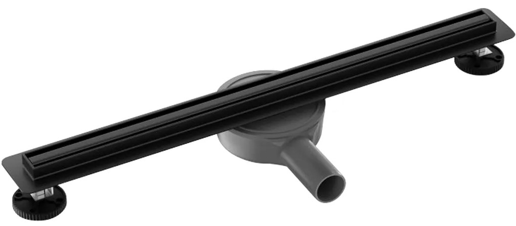 CERANO Cerano, Lineárny odtokový žľab Slim 110 cm s otočným sifónom o 360°, čierna, CER-CER-414917