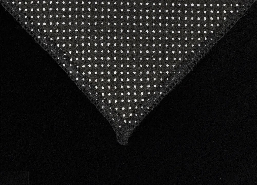 Kusový koberec COLOR UNI Black, 60x100, čierna, obývacia izba, B-line