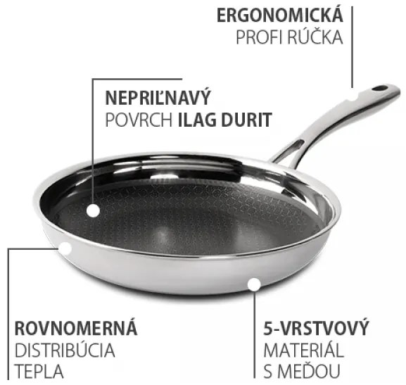 Panvica Orion Expert plus ø24 cm Platinum Lunasol (600271)