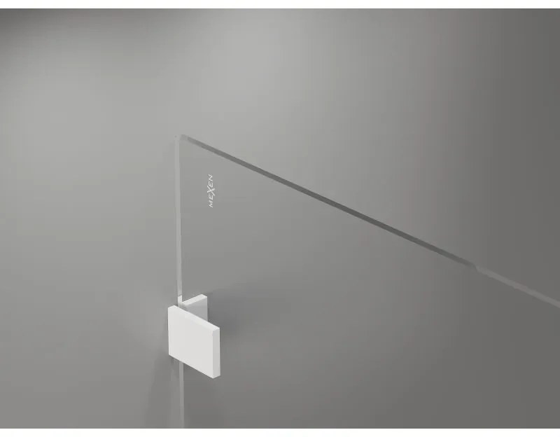 Mexen Lunar sprchová stena pravá 120 x 200 cm, 8mm číre sklo, biela, 830-120-000-20-00-P