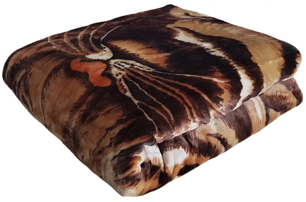 Hrubá deka s motívom tigra