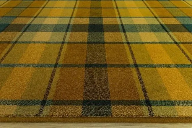 Koberec Dywilan Omega Tartan zlatý