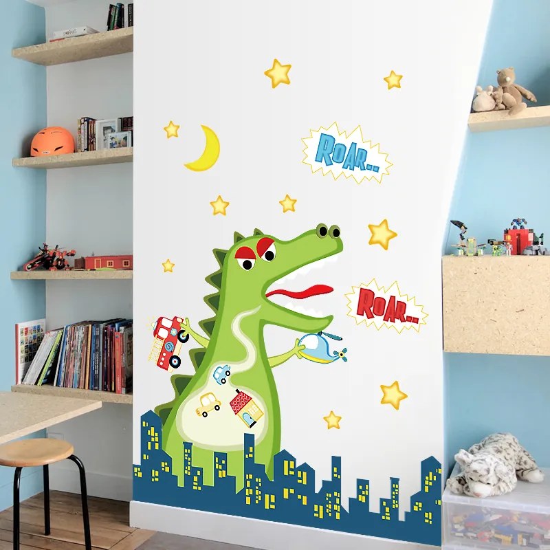 Samolepka na stenu "Godzilla" 73x80cm