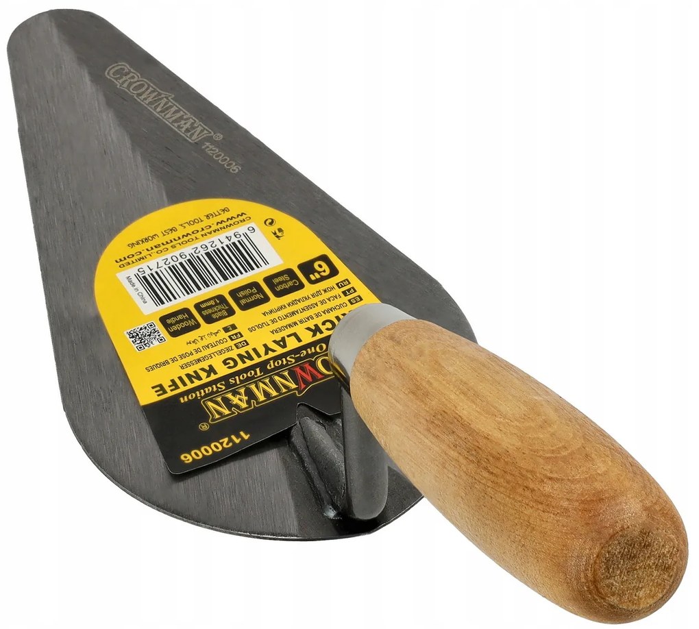 CROWNMAN Murárske hladítko z uhlíkovej ocele 15cm
