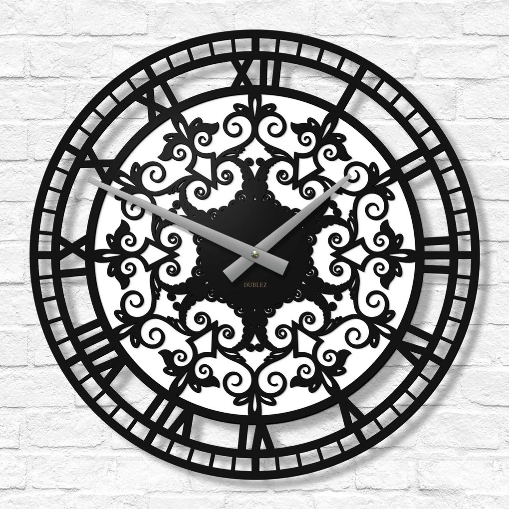 DUBLEZ | Drevené nástenné hodiny - Ornamenty