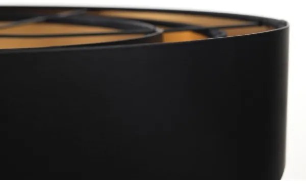 Luster na lanku TRINITI 1xE27/60W/230V čierna/zlatá