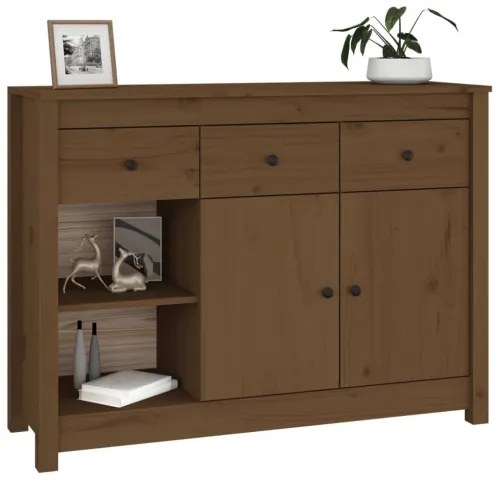 vidaXL Komoda medovo-hnedá 100x35x74 cm masívne borovicové drevo-