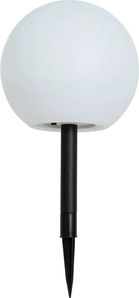 Vonkajšia lampa biela 25 cm vrátane LED IP44 slnečná RGBW - Ludger