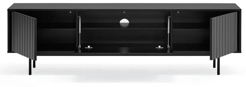 Čierny TV stolík 180x52 cm Sierra – Teulat