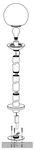 Eglo 97249 - LED stmievateľné vonkajšie svietidlo NISIA-C 1xE27/9W/230V 980 mm IP44