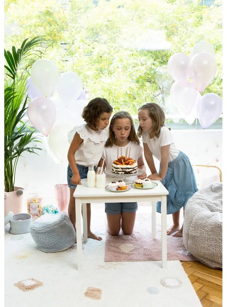 Krémový prateľný ručne tkaný bavlnený detský koberec 140x200 cm Kim – Lorena Canals