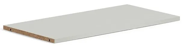 Polica pre knižnicu QBUS, 760x378 mm, 1 ks, svetlošedá