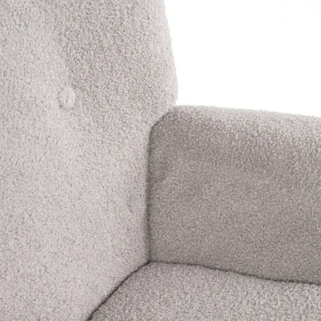Kreslo MOSS TEDDY BOUCLE svetlosivé 828558