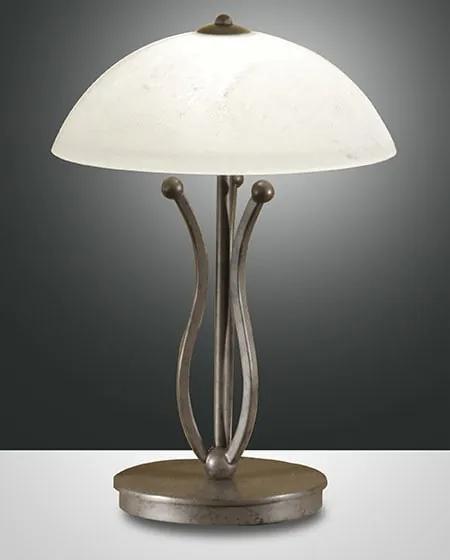 Interierové rustikálne svietidlo FABAS DEVON TABLE LAMP DARK RUST-COLOURED 2498-30-171