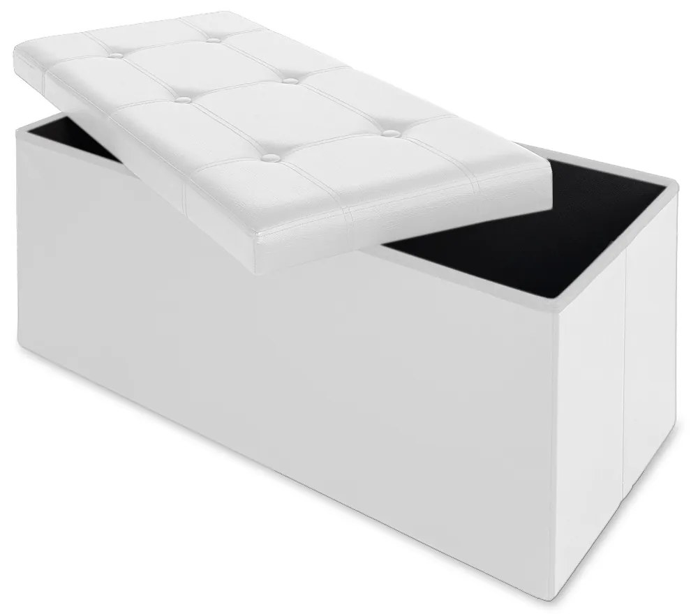 Úložný box biely - 80 x 40 x 40 cm