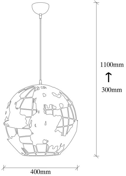 Luster na lanku FELLINI 1xE27/40W/230V