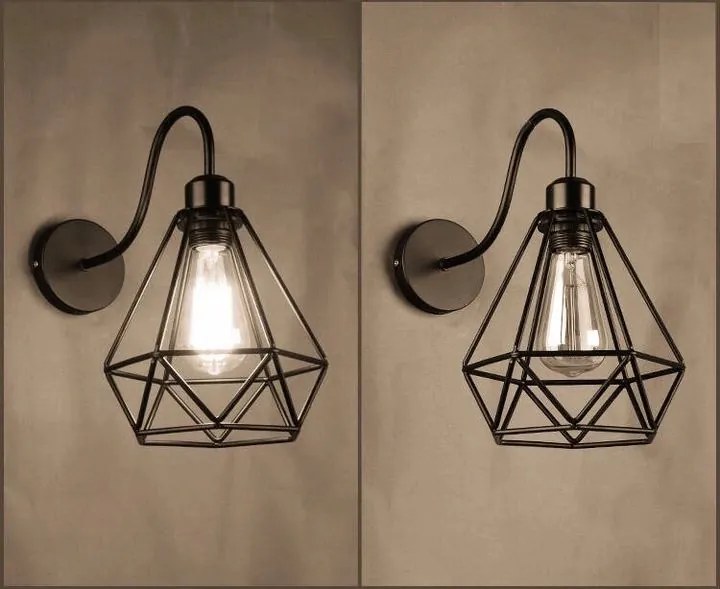 Dekorstudio Retro nástenná lampa Reno