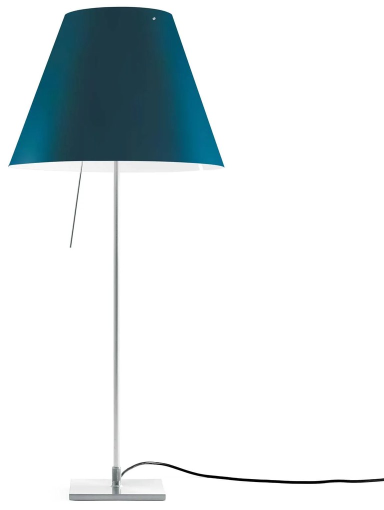 Luceplan Costanza stolová lampa D13if hliník/modrá