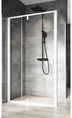 Sprchová zástena pre sprchové dvere RAVAK Nexty 80 cm farba rámu biela dekor skla číre sklo