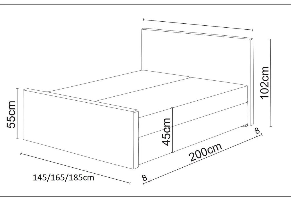 Manželská posteľ Boxspring 140 cm Milagros 2 (béžová) (s matracom a úložným priestorom). Vlastná spoľahlivá doprava až k Vám domov. 1046751