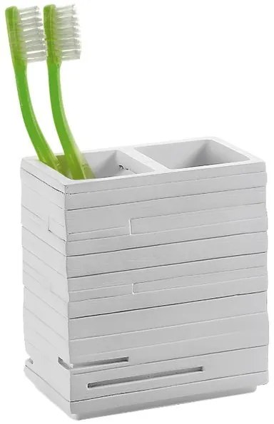 Gedy Gedy, QUADROTTO držiak kefiek na postavenie, biela, QU9802