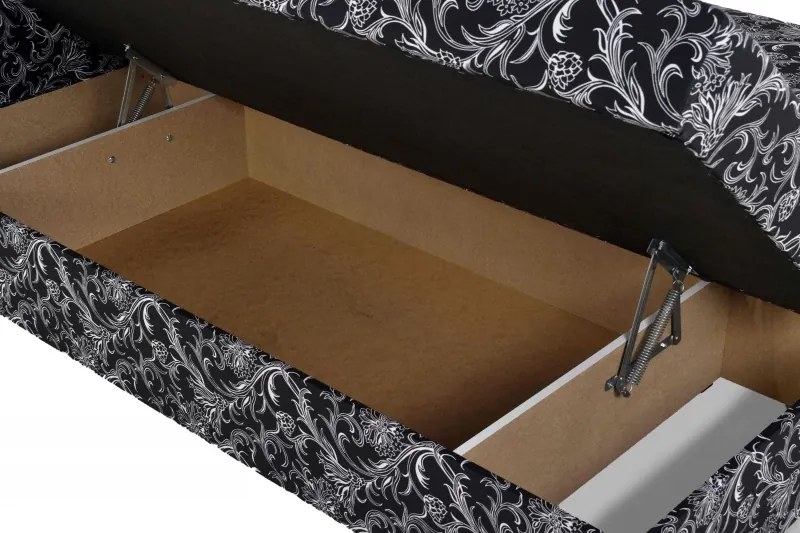 Manželská posteľ ÁJA s úložným priestorom, tehlová (vzor č.14)