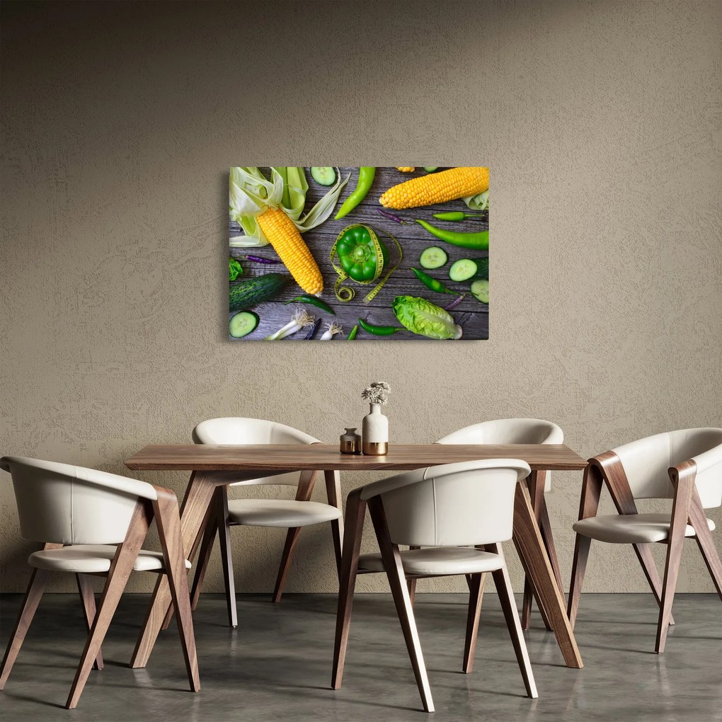 Obraz so zeleninou (90x60 cm)