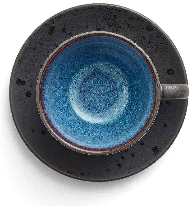Čierne/tmavomodré keramické šálky v súprave 4 ks 240 ml Gastro Black/Mix – Bitz