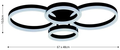 Brilagi - LED stmievateľné stropné svietidlo ORBITS LED/49W/230V 3000-6000K + DO