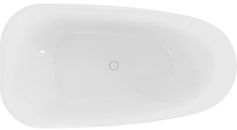 Mexen Giada, voľne stojaca vaňa 170 x 90 cm, biela lesklá, biely prepad, 52741709000-20