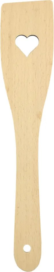 AMADEA Drevená obracačka so srdcom, masívne drevo, 28 cm