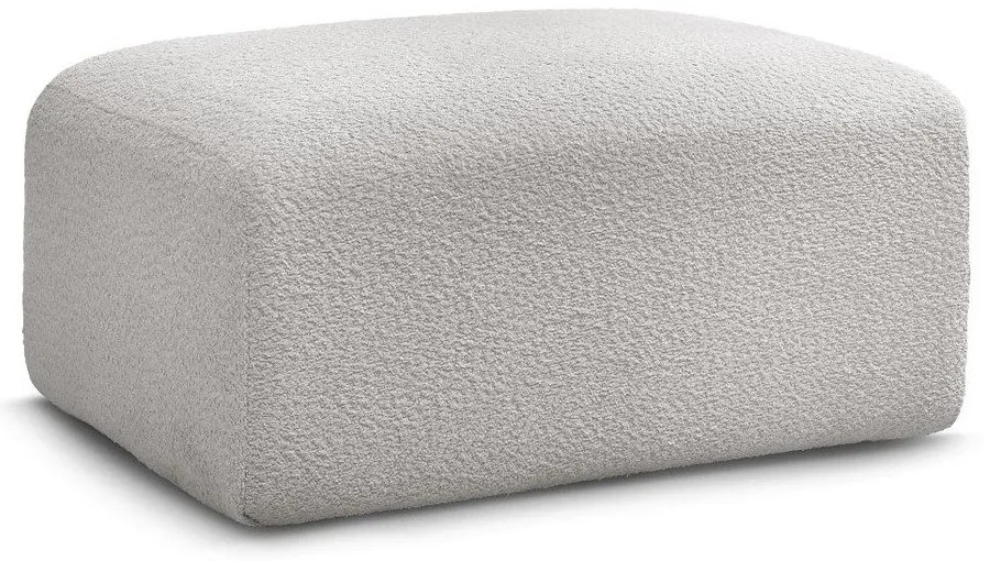 Svetlosivá podnožka z textílie bouclé Tina – Bobochic Paris