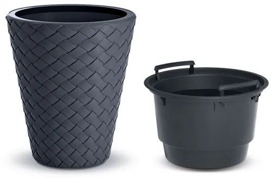 Plastový kvetináč DBMT400 40 cm - antracit