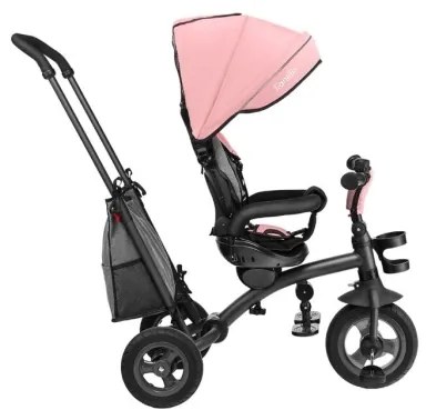 Lionelo - Detská trojkolka TRIS ružová/sivá