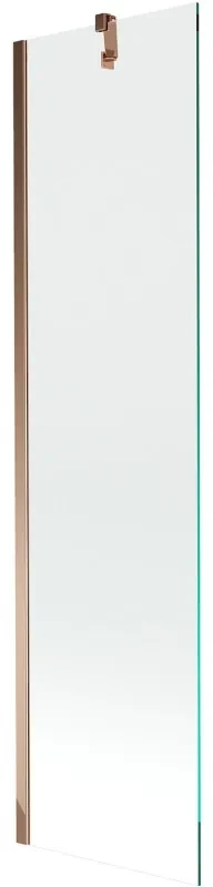 Mexen Next vaňová zástena jednokrídlová 50 x 150 cm, Transparentné, Zlatoružová - 895-050-000-00-00-60