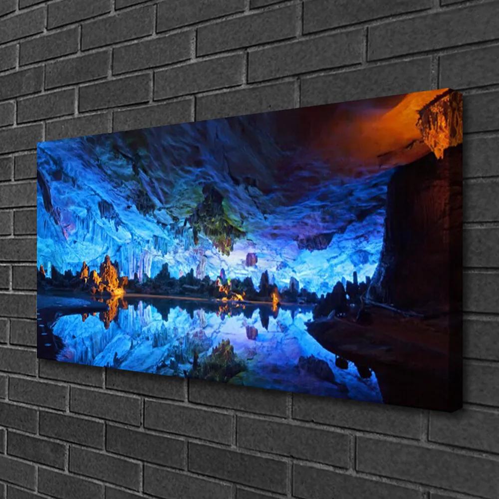 Obraz Canvas Jaskyňa svetlo ľadovec 140x70 cm
