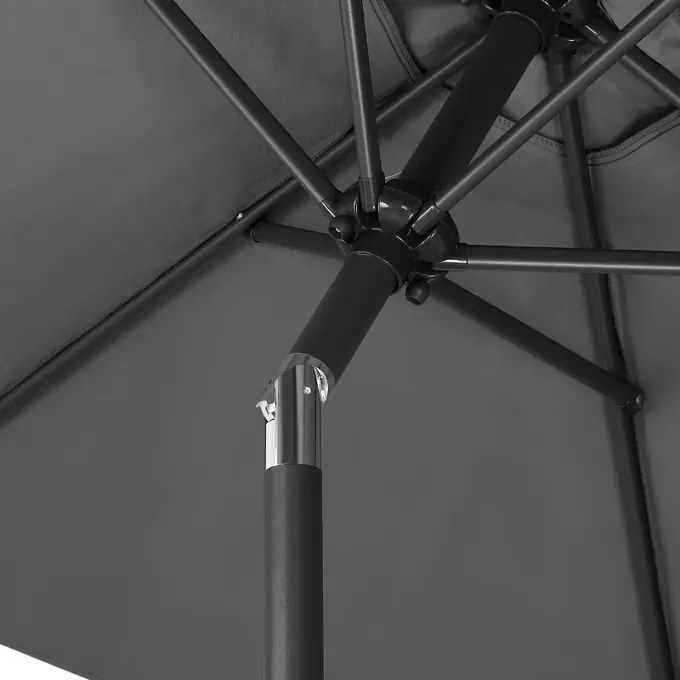 InternetovaZahrada Záhradný slnečník Fiji Ø200 cm - antracit
