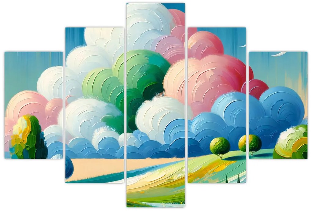 Obraz - Krajinka s mrakom (150x105 cm)