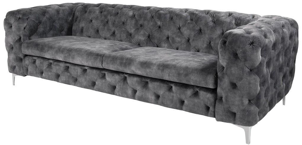 Sedačka Modern Barock 240 cm tmavosivá