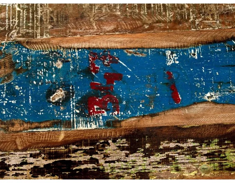 furniture-nabytek.cz - Masívna kúpeľňová vysoká komoda Blue Lagoon z mangového dreva, lakovaná, farebná – 50×45×135 cm