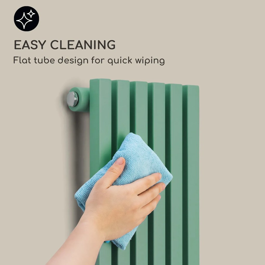 Blumfeldt Delgado, 120 x 25, radiátor, kúpeľňový radiátor, rúrkový radiátor, 508W, teplá voda, 1/2