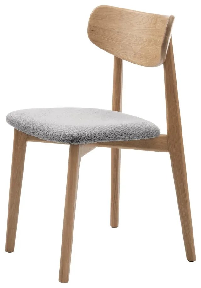 Svetlosivá/v prírodnej farbe jedálenská stolička Elim – Unique Furniture