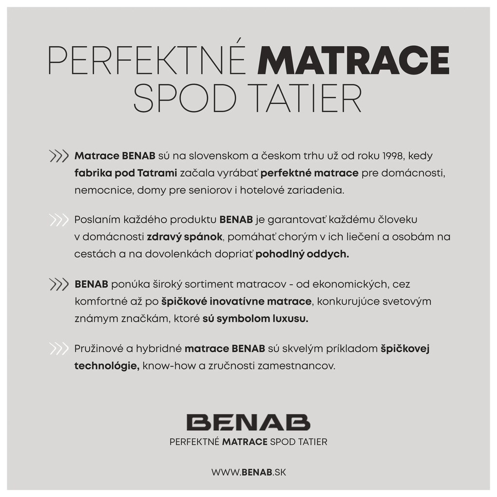 Matrac BENAB KING Akcia 1+1, 80x200 cm,